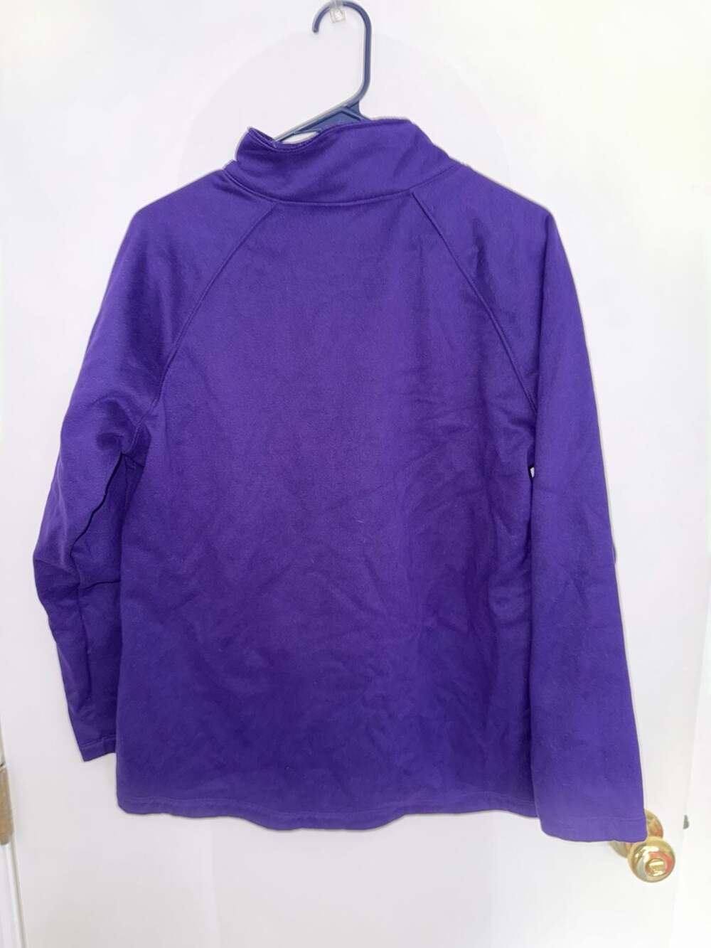 Under Armour Women's Purple Loose Fit Fleece 1/2 Zip Pullover - Picture 3 of 3